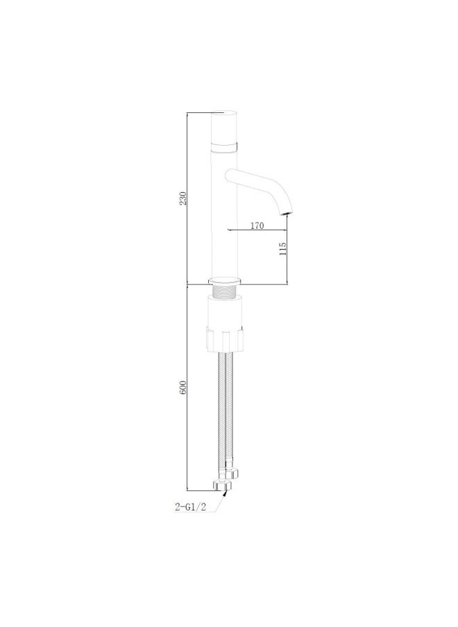 DANUBE HOME - Milano Nolo Basin Mixer Chrome With Pop Up Waste Water Saving Easy to Install Bathroom Fixtures - Made In China - Image 1