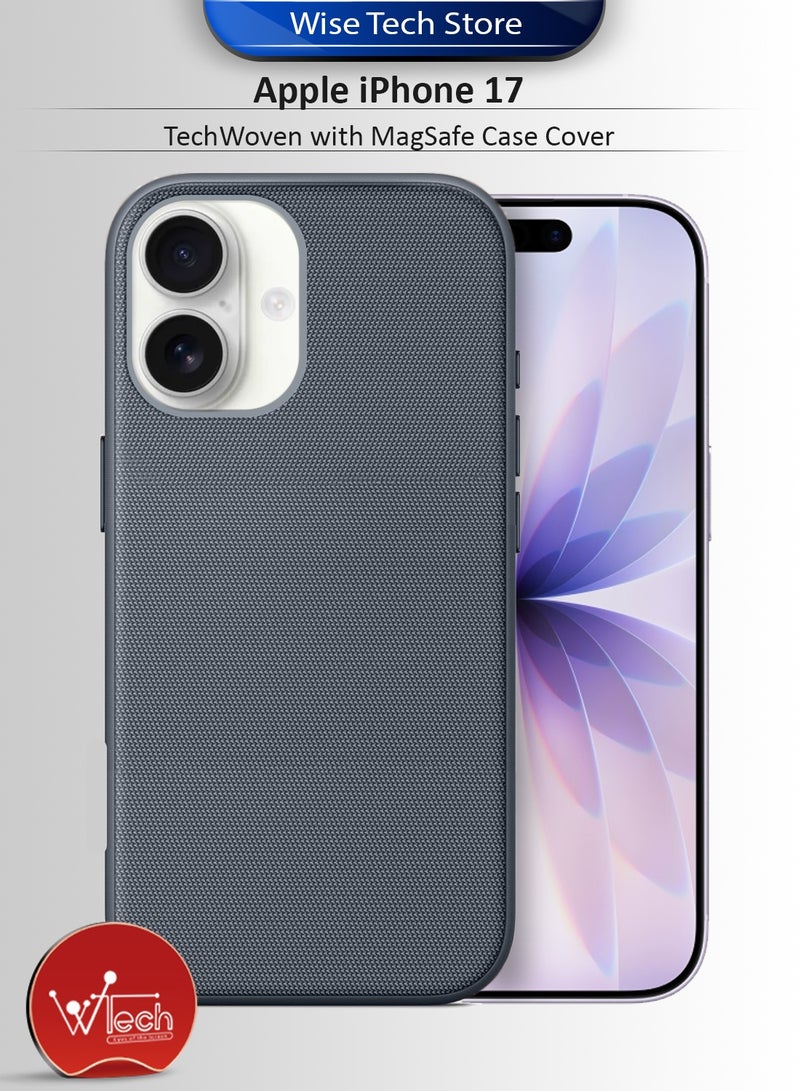 دبليو تيك هاتف آيفون 17 من آبل 5G 2025 مع غطاء واقٍ MagSafe من TechWoven (MCMPMN) - رمادي داكن - Image 1