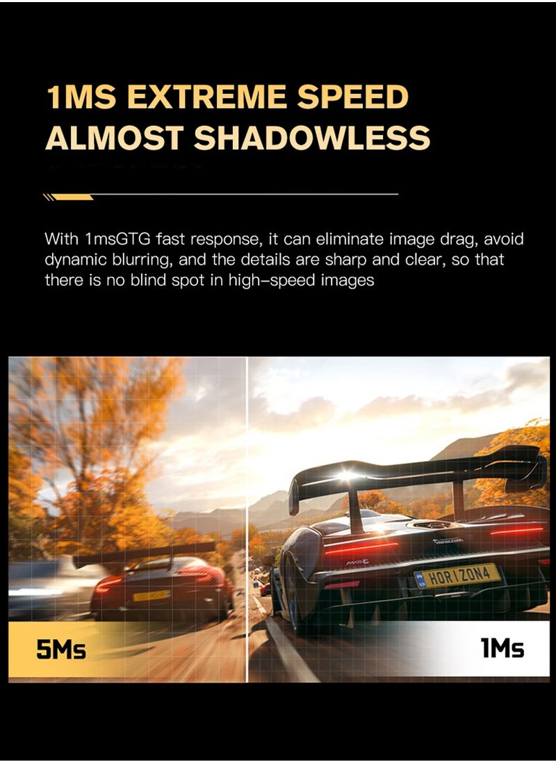 هاي لوك شاشة ألعاب IPS بدقة 4K UHD مقاس 27 بوصة، 60 هرتز، حامل قابل لتعديل الارتفاع، عناية بالعين مع تقليل الضوء الأزرق، شاشة كمبيوتر فائق الدقة للعمل والترفيه  - Image 5
