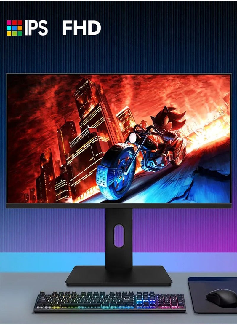 هاي لوك شاشة ألعاب IPS بدقة 4K UHD مقاس 27 بوصة، 60 هرتز، حامل قابل لتعديل الارتفاع، عناية بالعين مع تقليل الضوء الأزرق، شاشة كمبيوتر فائق الدقة للعمل والترفيه  - Image 2
