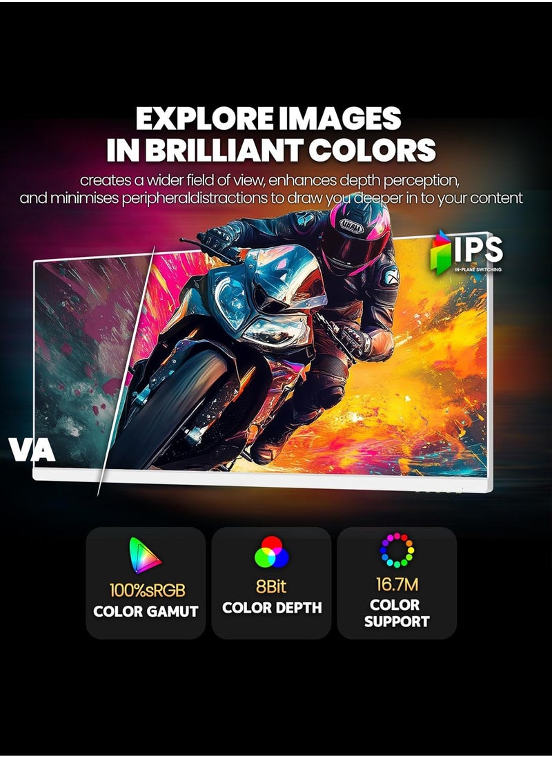 هاي لوك شاشة ألعاب IPS بدقة 4K UHD مقاس 27 بوصة، 60 هرتز، حامل قابل لتعديل الارتفاع، عناية بالعين مع تقليل الضوء الأزرق، شاشة كمبيوتر فائق الدقة للعمل والترفيه  - Image 4