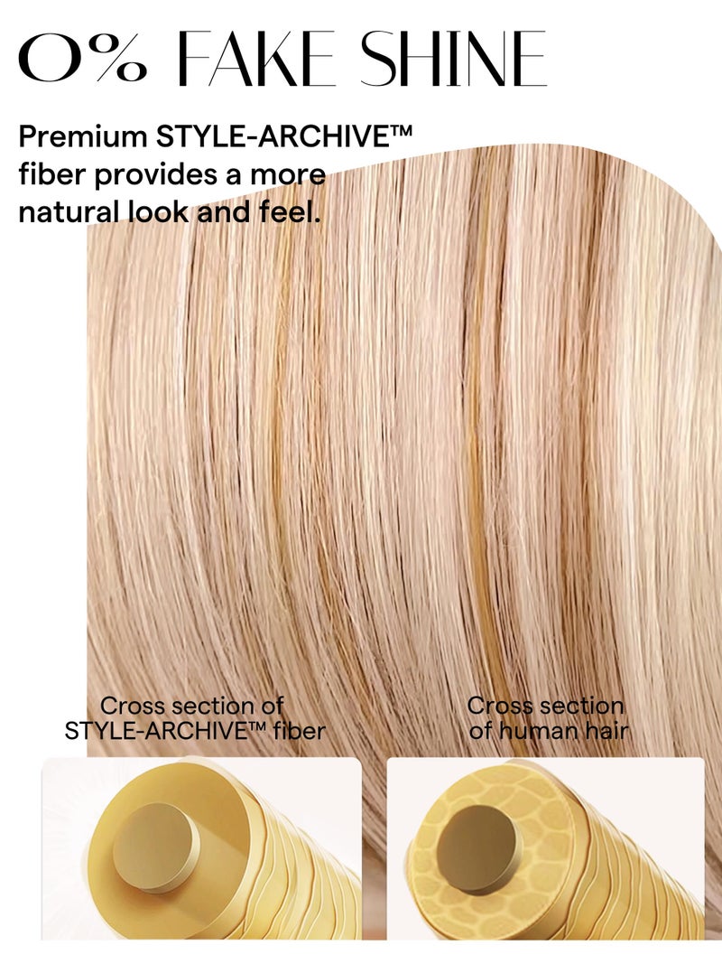 GORGIUS Ombre Blonde Bob Lace Front Wigs with Brown Roots Pre Cut Glueless Side Part Short Straight Wig For Women Pre Plucked Hairline 12 Inch - Image 4