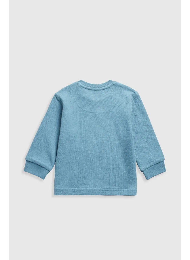 mothercare Navy Long-Sleeved Cosy T-Shirt