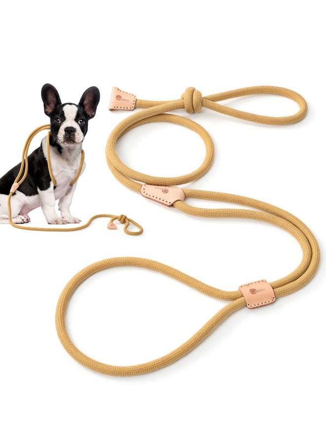 مايل هاي لايف مقود كلاب "مايل هاي لايف" متعدد الاستخدامات | مقود حبل وحزام (اثنان في واحد) | مقود تدريب بطول 4 أقدام | جرو (أصفر) - Image 1