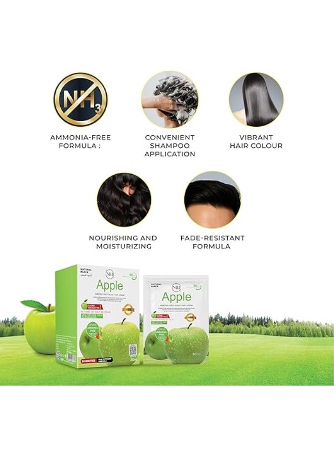BSY Malano Apple Hair Color Natural Black – 10 X 30Ml - Image 3