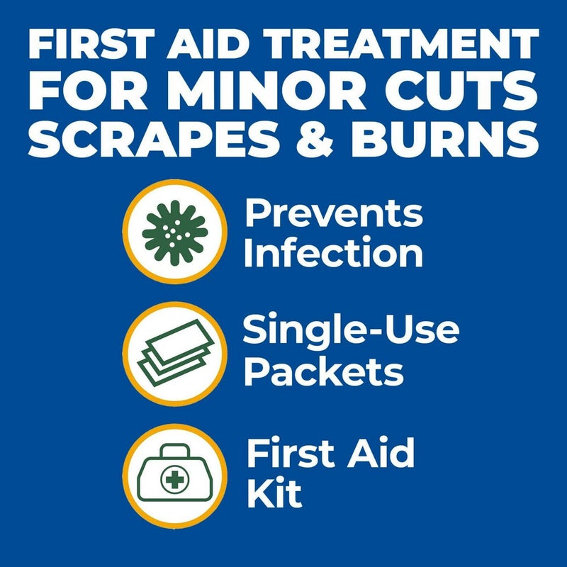 Globe (144 Pack) Triple Antibiotic Ointment 0.9g Single Packet, First Aid Kit for Minor Scratches, Wounds, Cuts and Burns, Prevents Infection Active Ingredients Compare to Leading Brand, Travel Size - Image 2