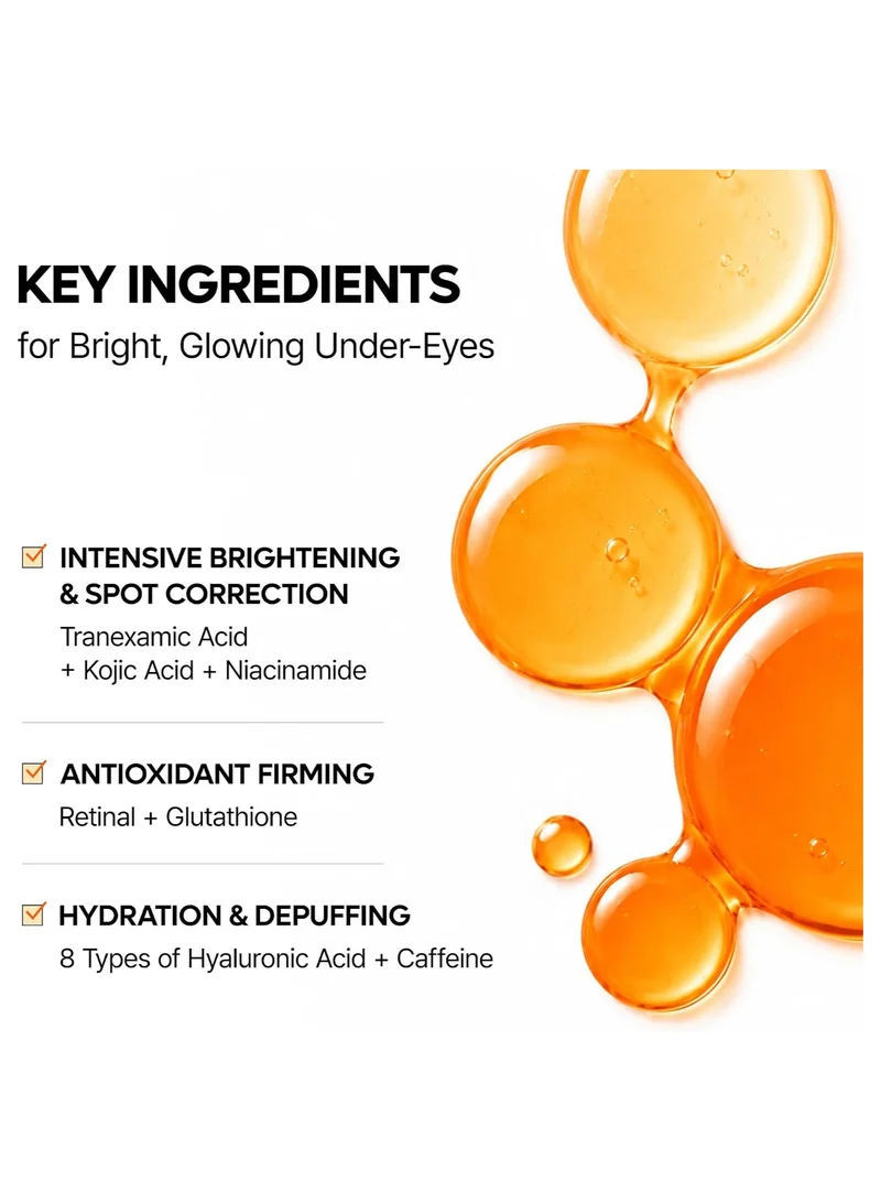 دكتور ميلاكسين Tx-Kojic Acid Retinal لصقات عين 84 جم (60 Patches)