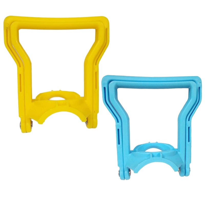MERVK Multifunctional Advanced Ergonomic 5 Gallon Water Bottle Carrier, Fit 5 Gallon Bottle Caps, Lift with Handle (Blue&Yellow) - Image 1