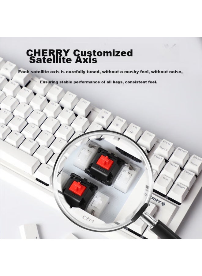 Cherry Mx1.1 Mechanical Keyboard, Gaming Keyboard, Floating Non-steel Structure, 87-key Wired Keyboard, Computer Keyboard, Black, Brown Switch - Image 5