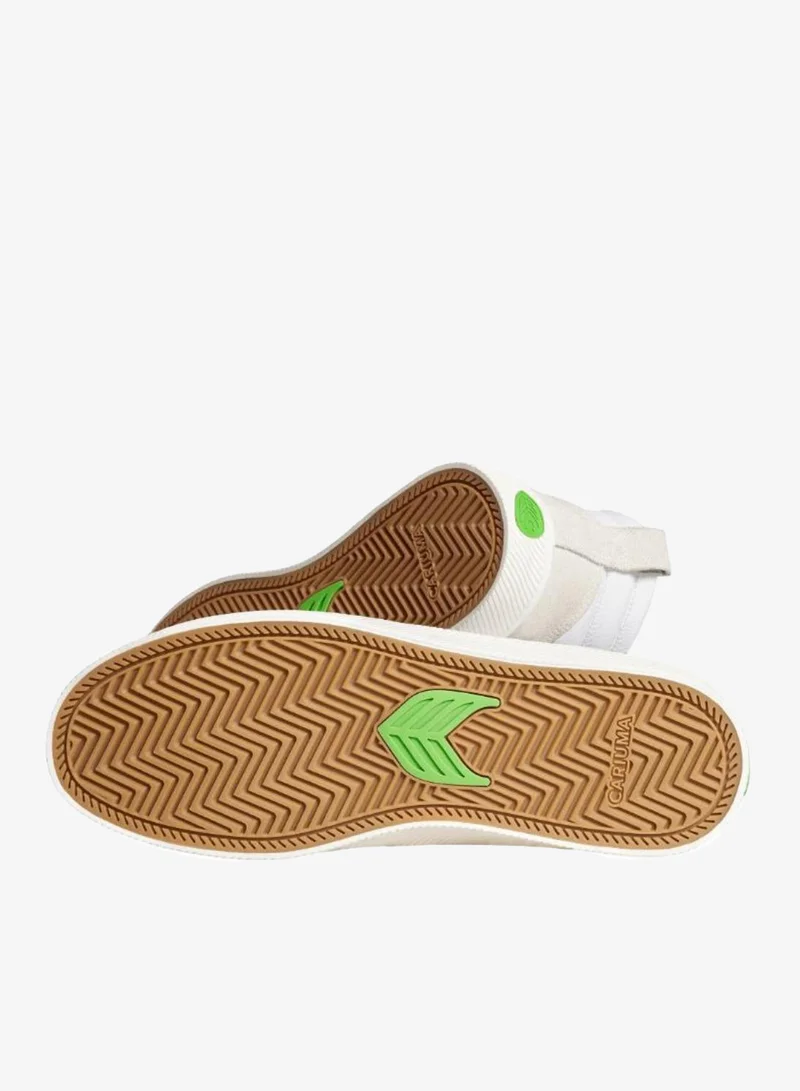 Cariuma  CATIBA PRO High White Premium Leather Vintage White Suede Sneaker  | Best Price UAE