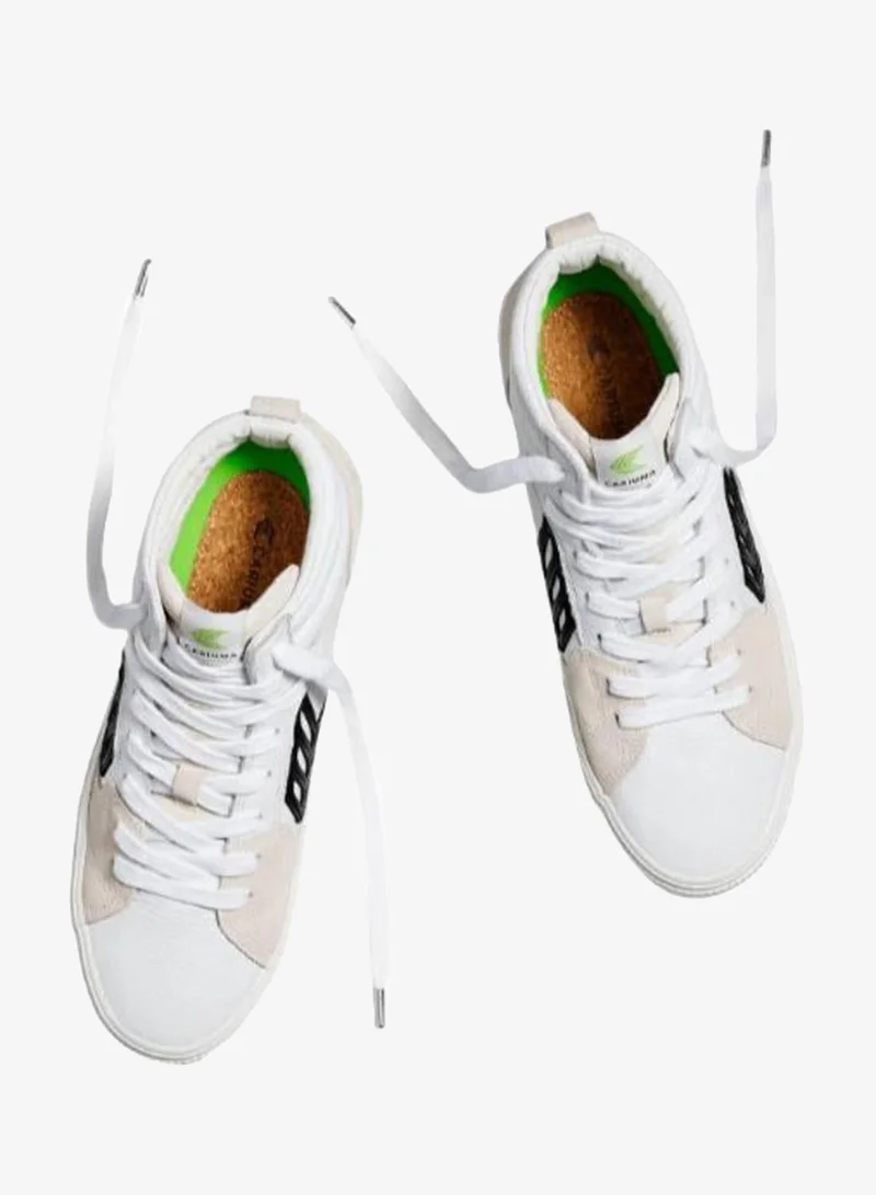 Cariuma  CATIBA PRO High White Premium Leather Vintage White Suede Sneaker  | Best Price UAE