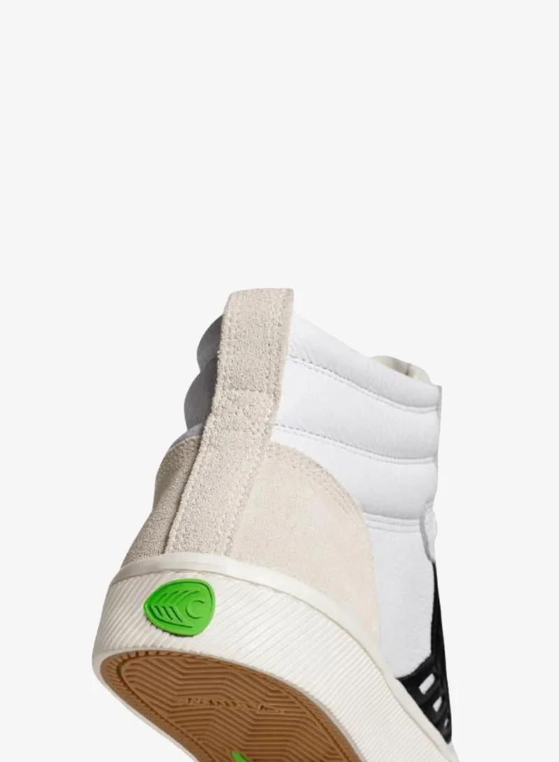 Cariuma  CATIBA PRO High White Premium Leather Vintage White Suede Sneaker  | Best Price UAE