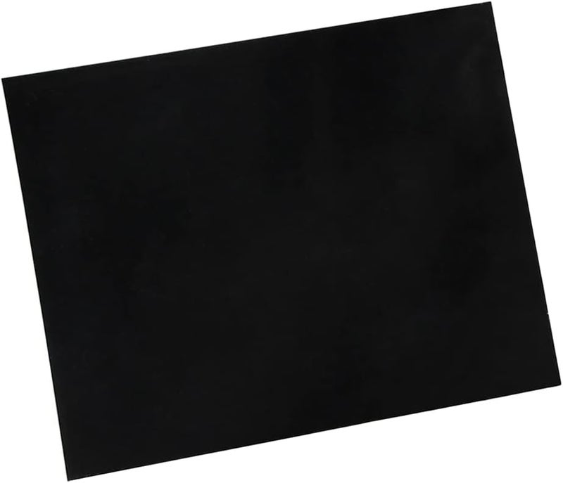 FLEOR 20x17cm Acoustic Pickguard Blank Material Self Adhesive Guitar Pick Guard Scratch Plate Sheet, Black - Image 3