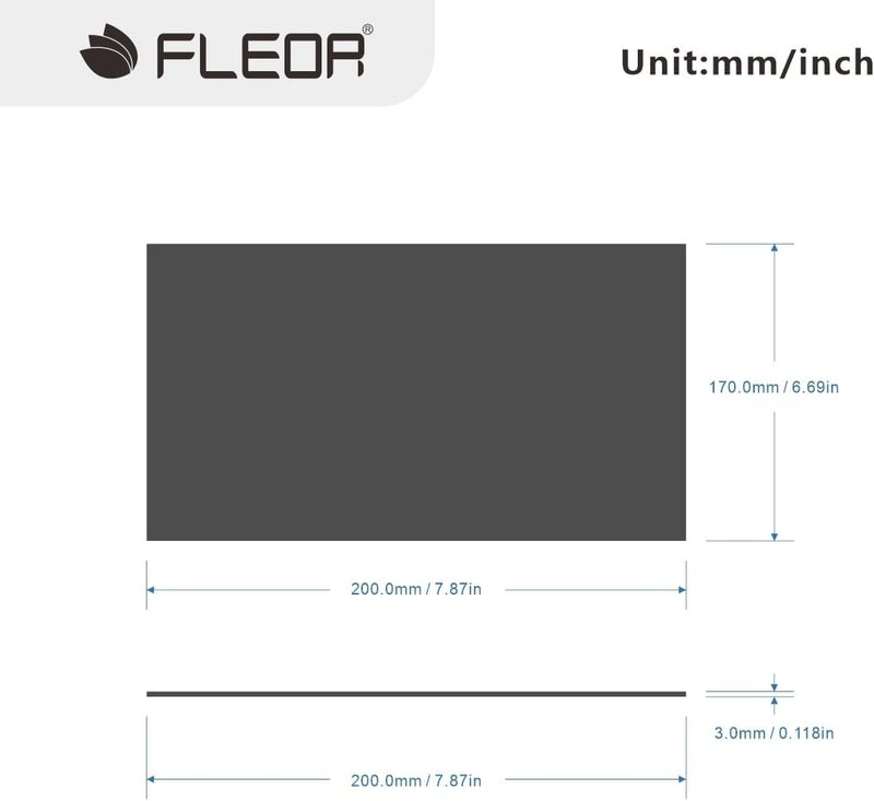 FLEOR 20x17cm Acoustic Pickguard Blank Material Self Adhesive Guitar Pick Guard Scratch Plate Sheet, Black - Image 2
