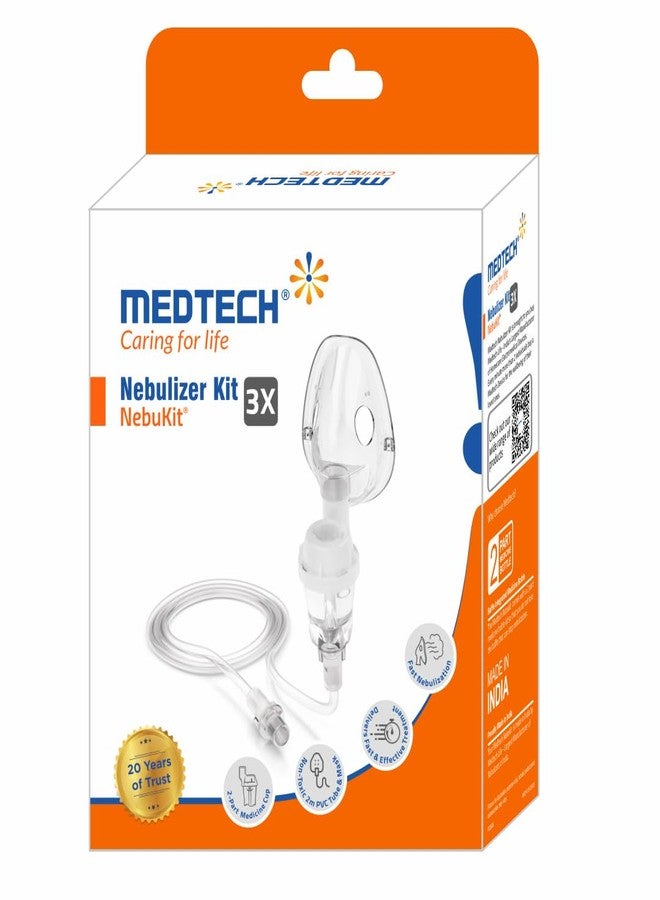 MEDTECH® Complete Nebulization Kit (Nebukit) with Air Tube, Advanced Two Part Medicine Bottle & Mask (Adult) - Image 3