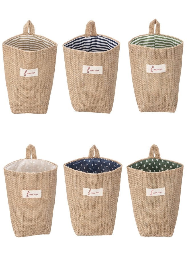 Lifreer Hanging Basket, 6 Pack Wall Baskets, Wall Hanging Storage Bag - Image 1