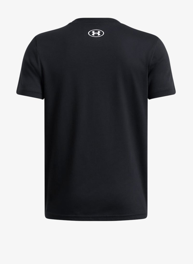 UNDER ARMOUR Youth Logo Wordmark T-Shirt - Image 2