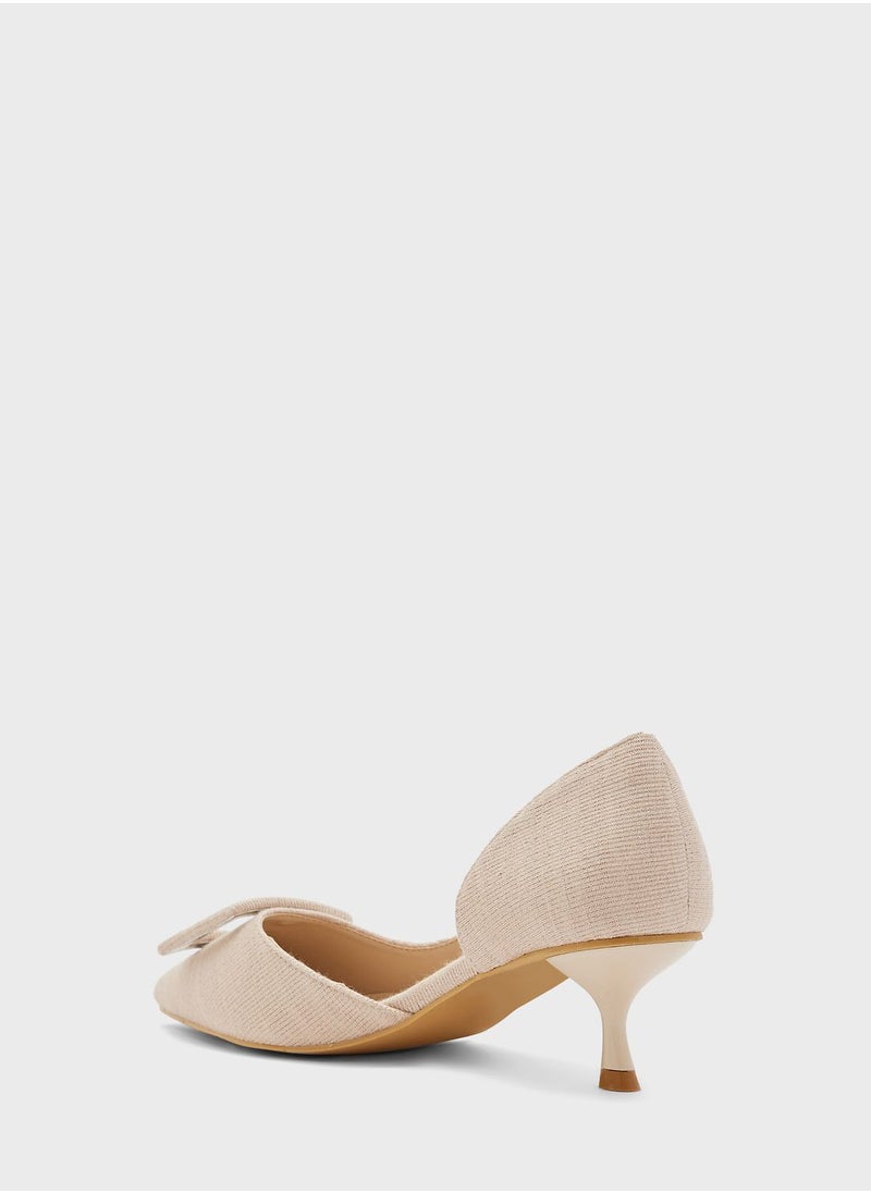 Vincci - Pointed Toe Mid Heel Pumps - Image 1