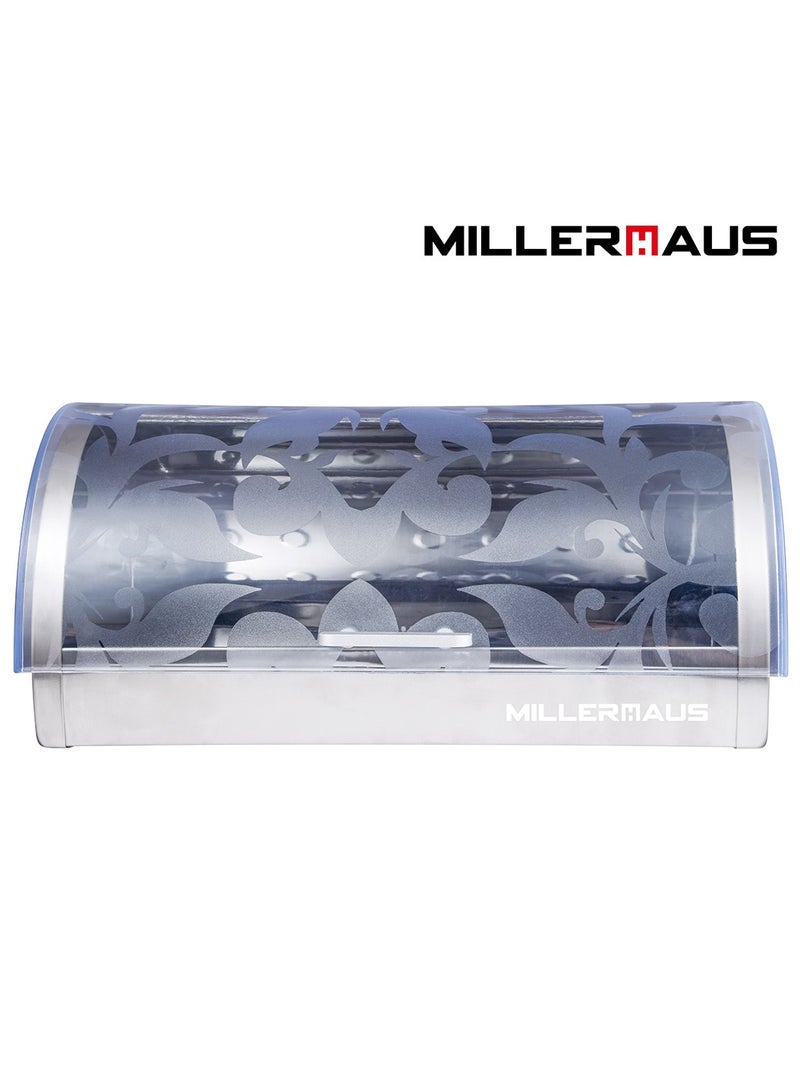 Bread Box Stainless Steel /Ps Transparent lid Silver Color