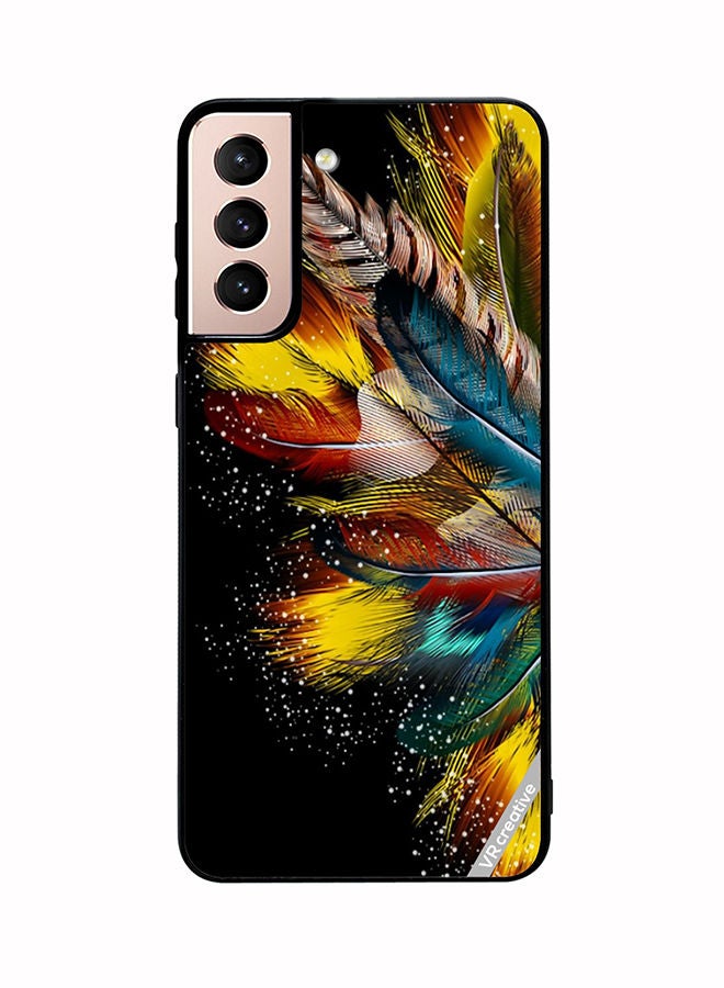 VR CREATIVE Protective Case Cover For Samsung Galaxy S21 Plus 5G Flower Design Multicolour - Image 1