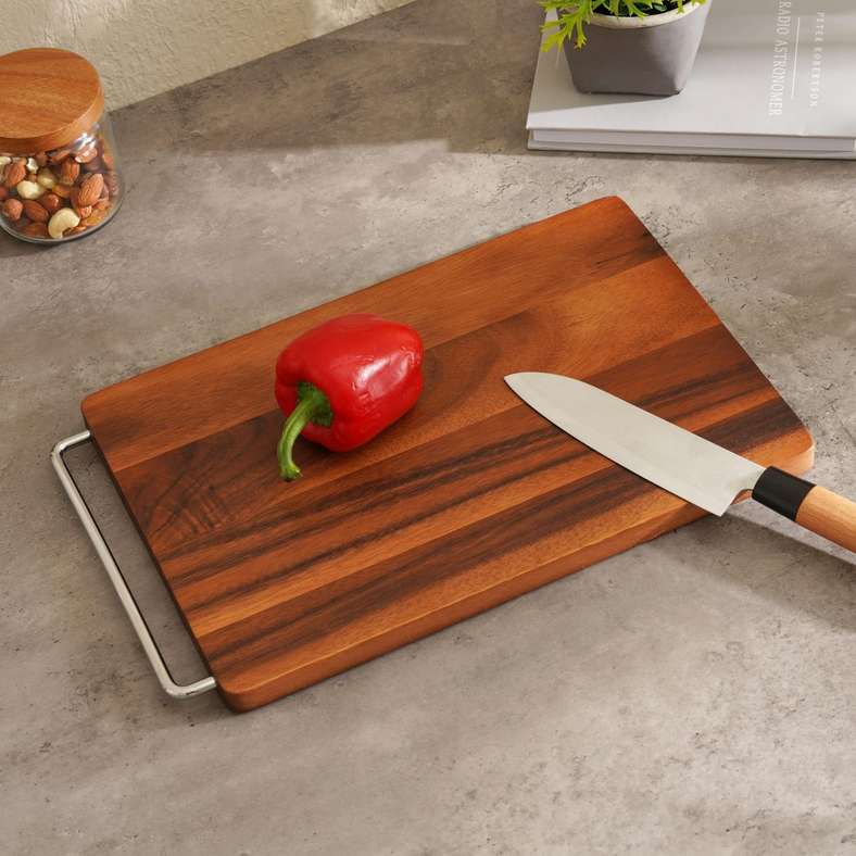 Pan Home Natural Wood Cutting Board for Kitchen