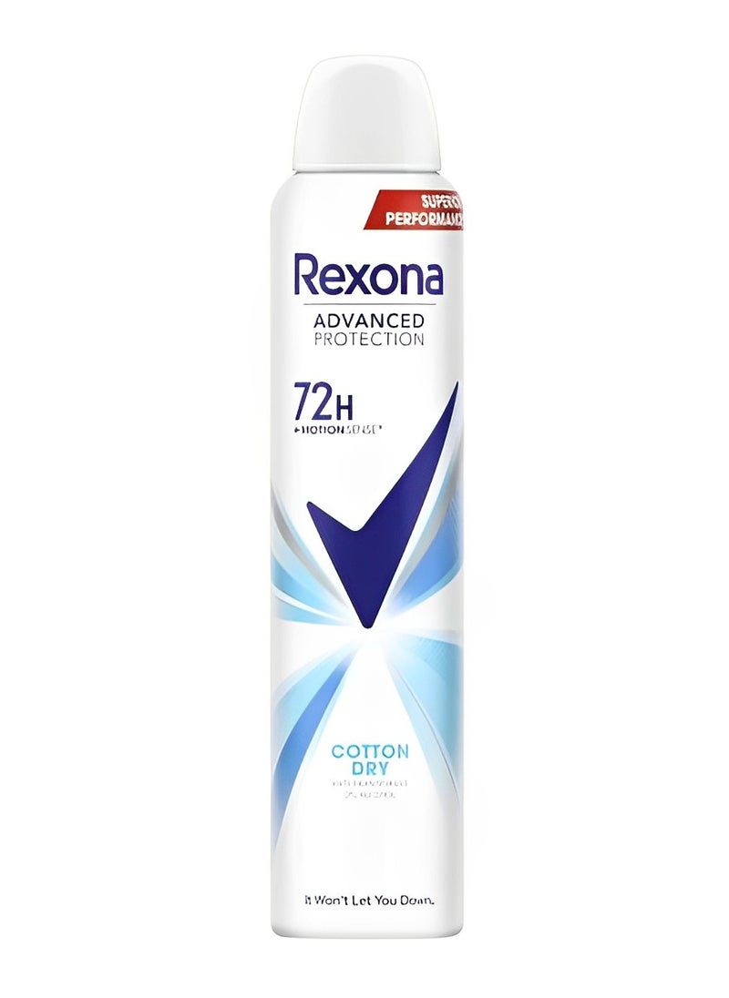 Rexona Advanced Protection Cotton Dry Antiperspirant 200ml  - Image 1