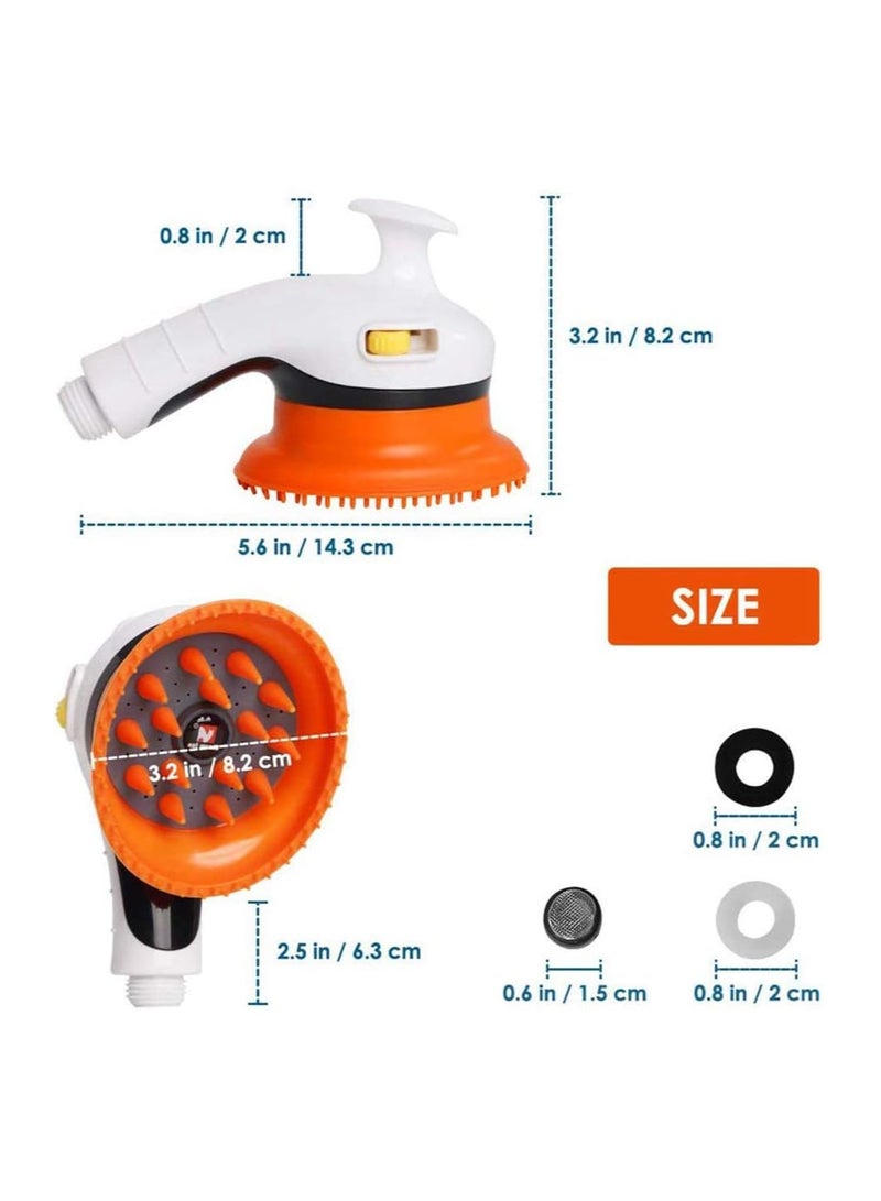 Handheld Pet Shower Head Pet Grooming Shower Bath Spray Head Indoor Outdoor Adjustable Handheld Bathing Tool for Dogs and Cats (Blue) - Image 2