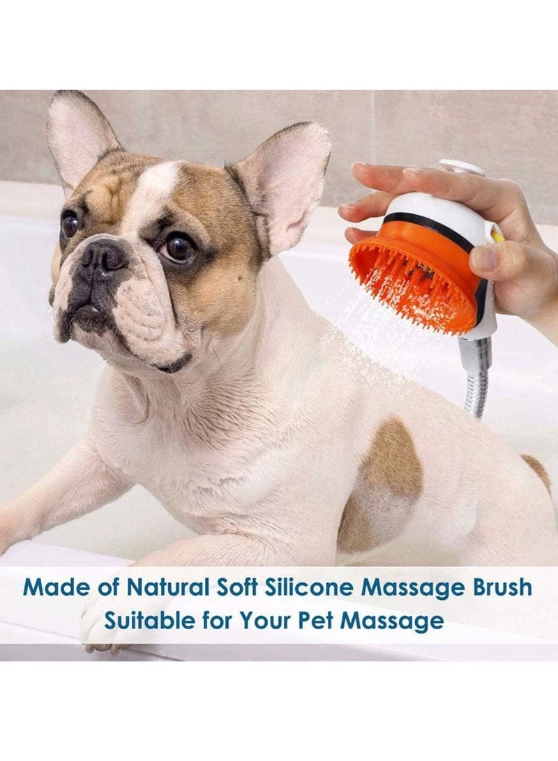 Handheld Pet Shower Head Pet Grooming Shower Bath Spray Head Indoor Outdoor Adjustable Handheld Bathing Tool for Dogs and Cats (Blue) - Image 3