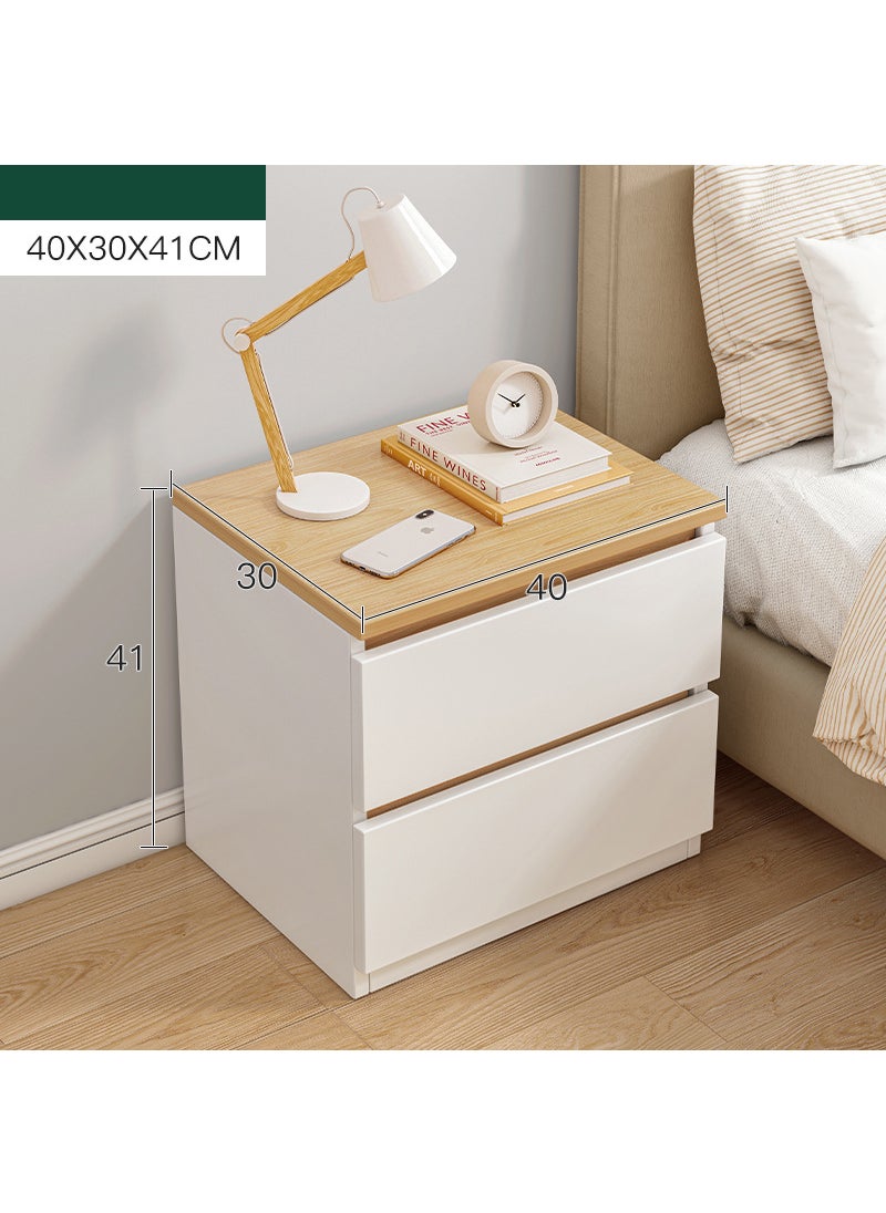 Bedroom Bedside Table, Simple Modern  Nightstands, Minimalist Multi-function Light Luxury Style Bedside Storage Small Cabinet