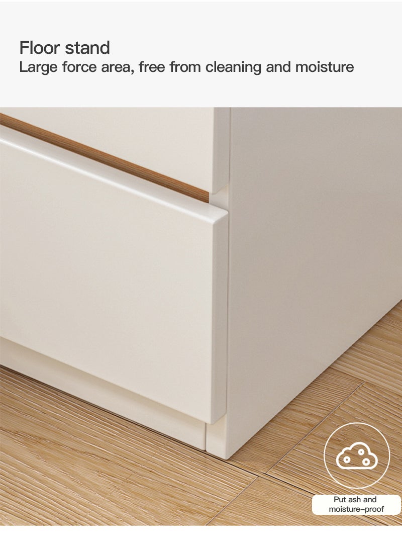 Sharpdo Bedroom Bedside Table, Simple Modern  Nightstands, Minimalist Multi-function Light Luxury Style Bedside Storage Small Cabinet  - Image 3