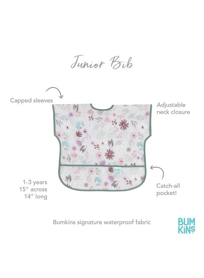 BUMKiNs Bibs Baby And Toddler Bibs Bibs For Girls And Boys Large For 13 Years Short Sleeve Bib For Kids Mess Proof Lightweight Waterproof Fabric Bib - Image 5