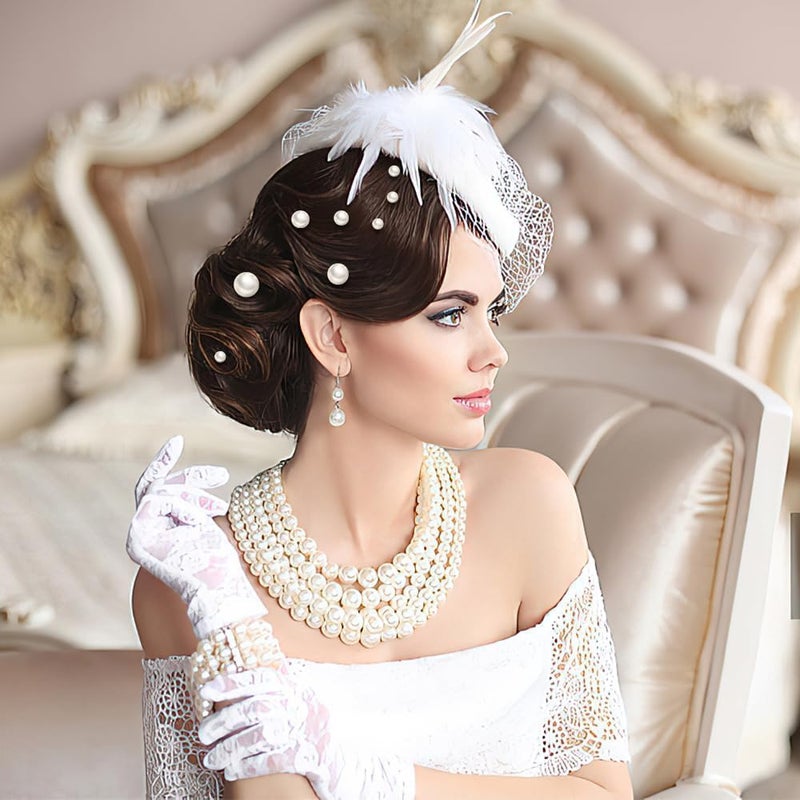 ChicAbode 18 Pcs Pearl Hair Clips for Weddings, Bridal Rhinestone Hair Accessories with U-Shaped and Gold Hair Pins, Suitable for Brides and Bridesmaids - Image 5