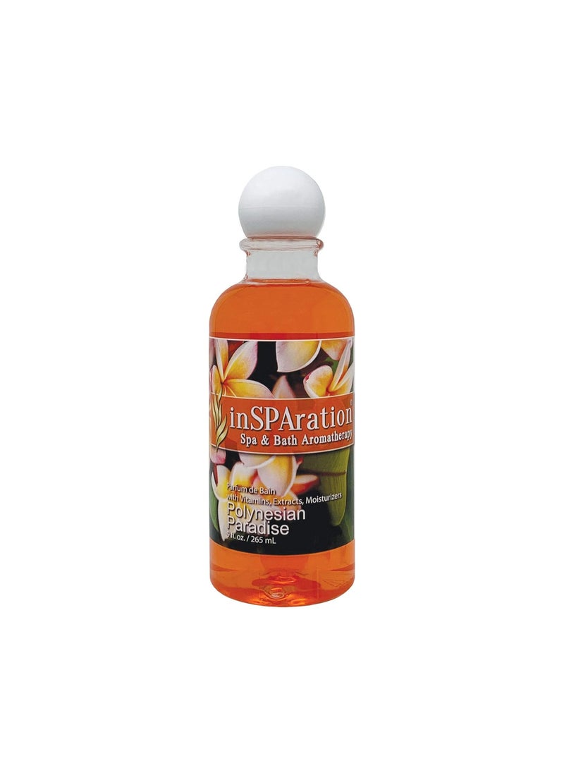InSPAration inSPAration Spa and Bath Aromatherapy 123X Spa Liquid 9Ounce Polynesian Paradise Red 