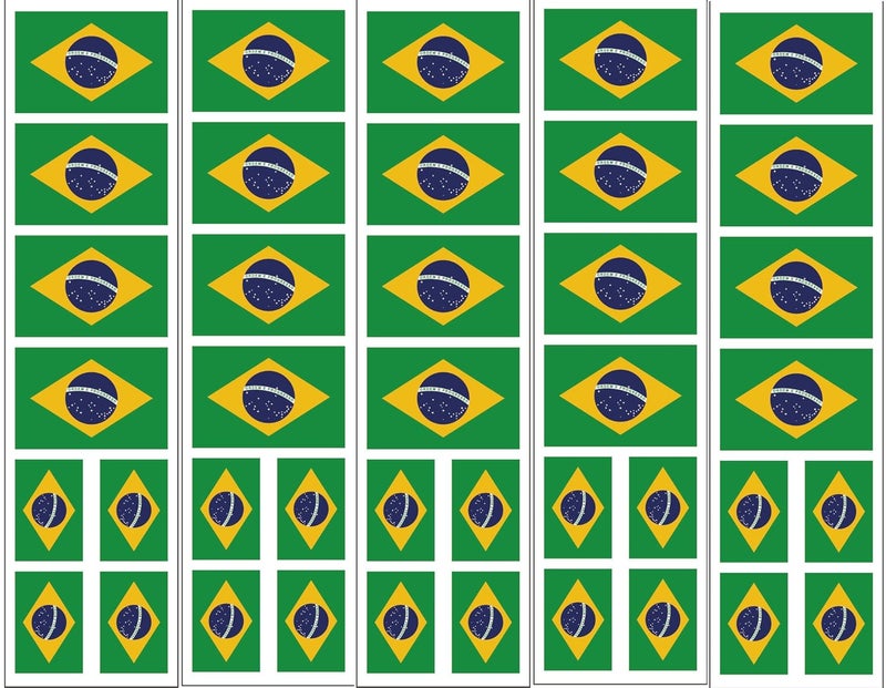 40 Tattoos: Brazil Brasil Flag, Brazilian Party Favors