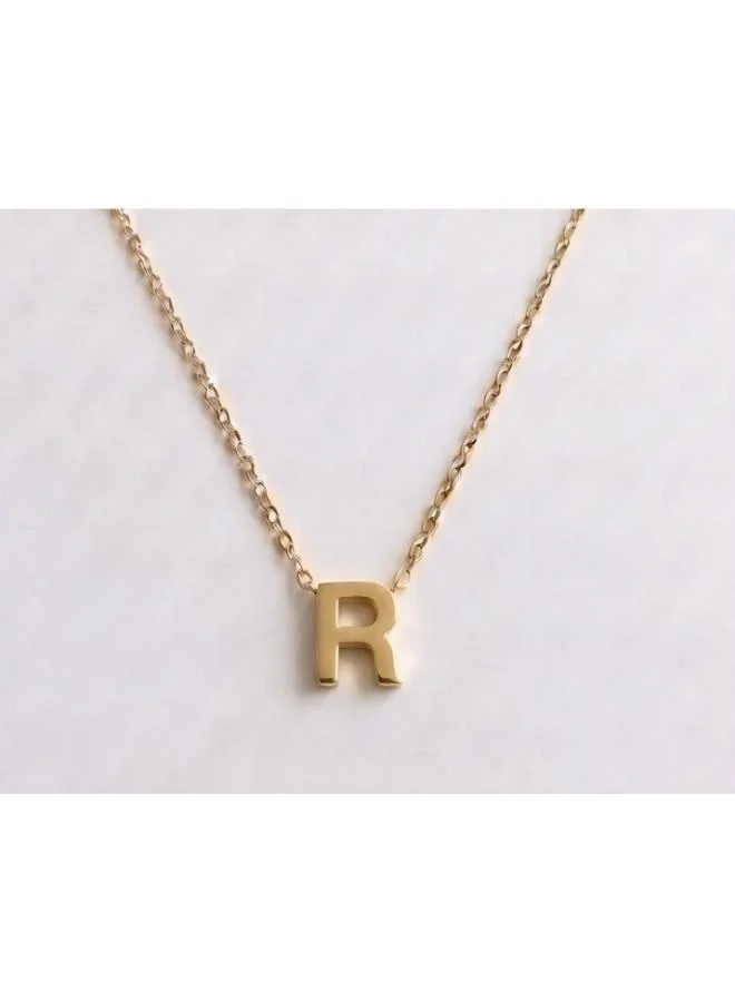 روفو Initial R Pendant Necklace