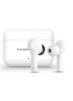 Excefore Language Translator Earbuds, Portable Translator Bluetooth Headphones Supports Calls, Music, 144 Languages Online Translation, 5 Translation Modes, Acccents 0.5s Rapid Translation (White)  - Image 1