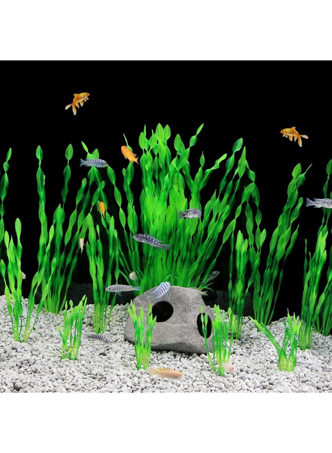 MYLIFEUNIT MyLifeUNIT Artificial Aquarium Plants, 13 Pack Plastic Seaweed Water Plants for Fish Tanks (Green) - Image 4