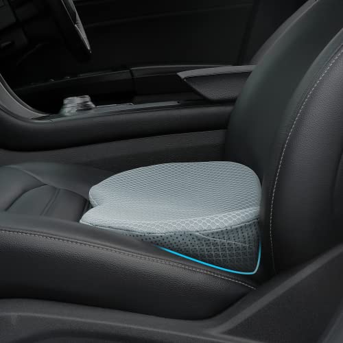 Livtribe Car Seat Cushion - Memory Foam Car Seat Pad - Sciatica & Lower Back Pain Relief - Car Seat Cushions for Driving - Road Trip Essentials for Drivers(Gray) - Image 1