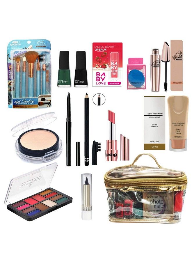 Volo Gift Set All In One Makeup Kit For Women/Girls/Ladies 14F022020A1 (Pack Of 14 Pcs) - Image 2