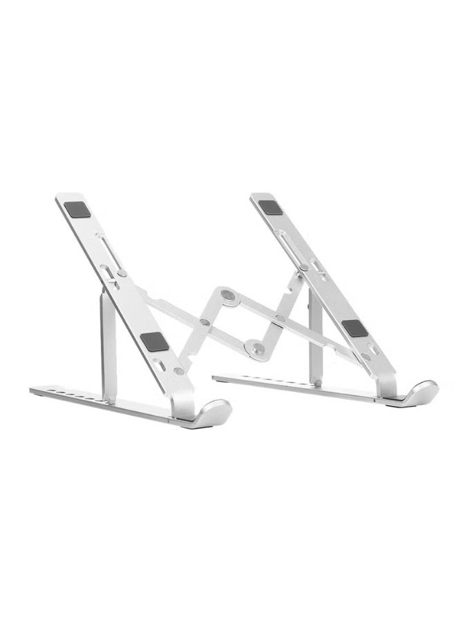 Panvil Aluminum Laptop Stand – Adjustable Foldable Laptop Holder with 7 Angles, Anti-Slip Design, Portable Riser for MacBook, ThinkPad, Tablets & More - Image 1