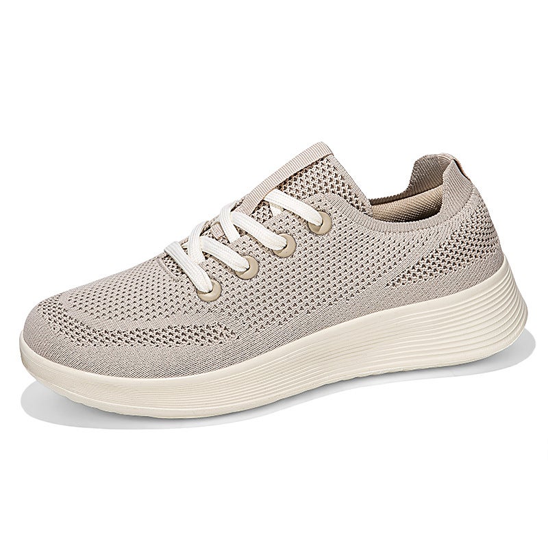 Unisex Breathable Mesh Lace-up Running Shoes - Image 2