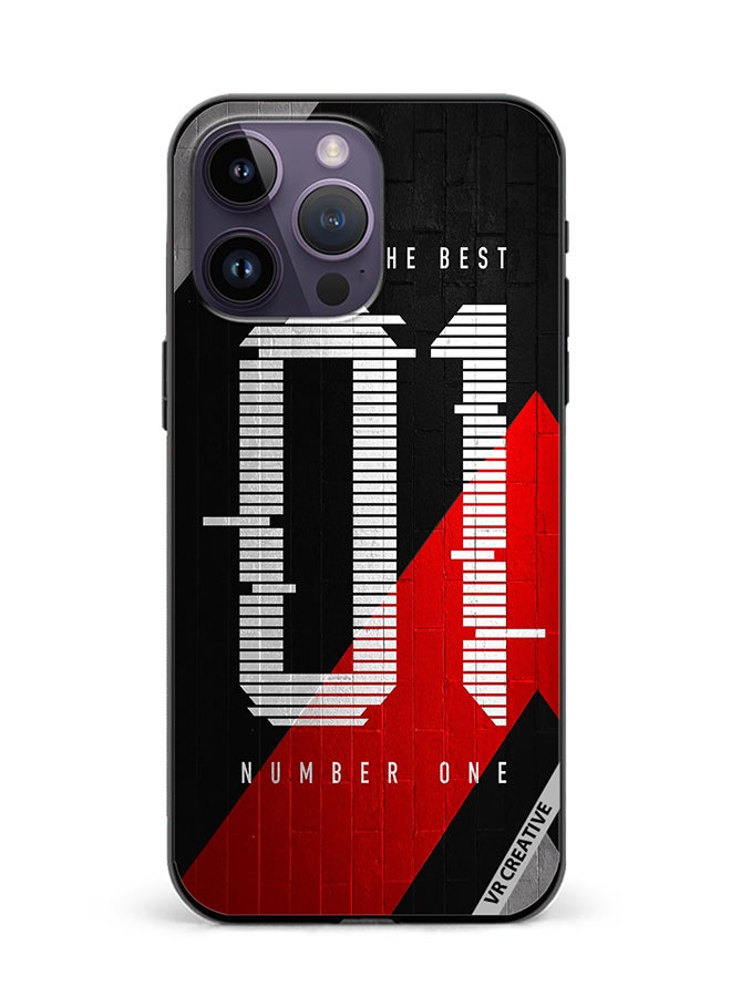 VR CREATIVE Protective Case Cover For Apple iPhone 16 Pro Max Number One Design Multicolour