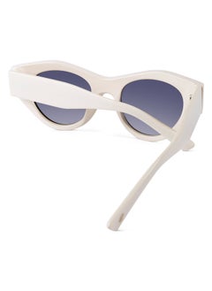 Woggles Red Pappy Jitter White Polarized Round Sunglasses  - Image 3