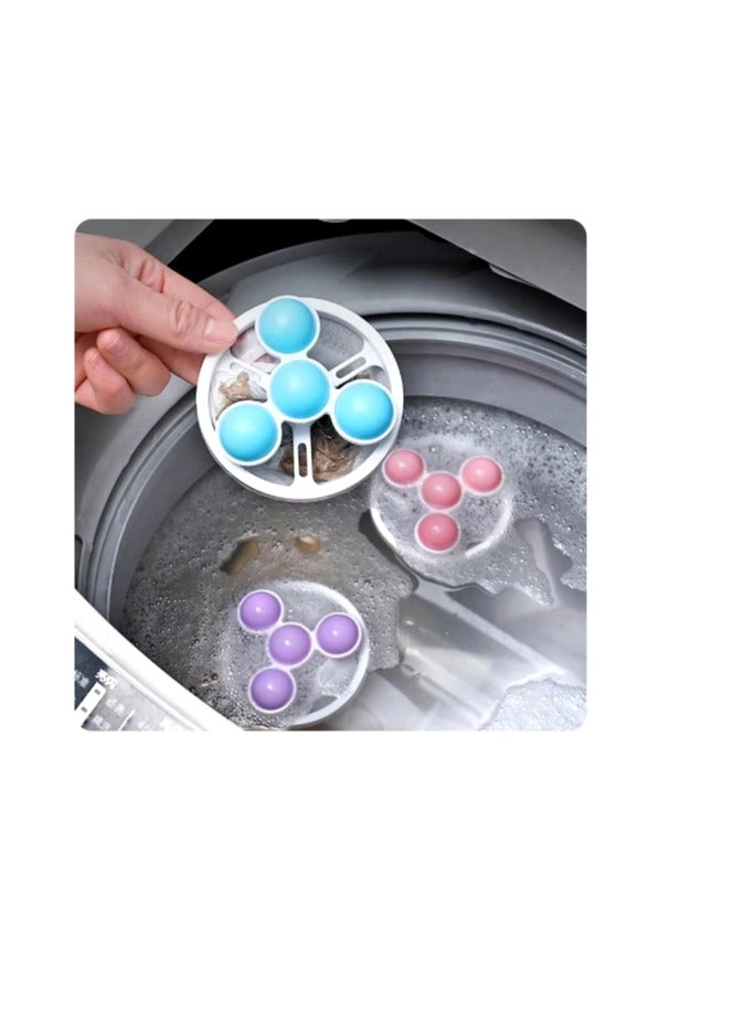 OASIS-TH 3 PCS Home Floating Lint Hair Catcher Mesh Pouch Washing Machine Laundry Filter Bag  - Image 4