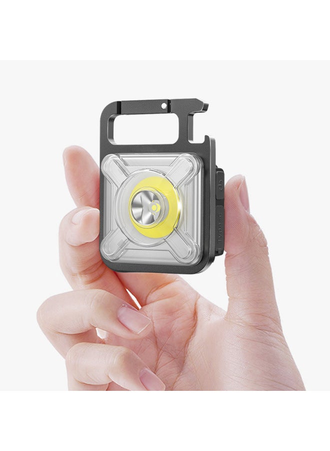 Multi-function Key Chain Lamp Mini Bright Cap Clip Lamp Outdoor Emergency Work Lamp Head Wearing Flashlight Headlamp-Product Specifications:Old Style (headless Rope)  - Image 2