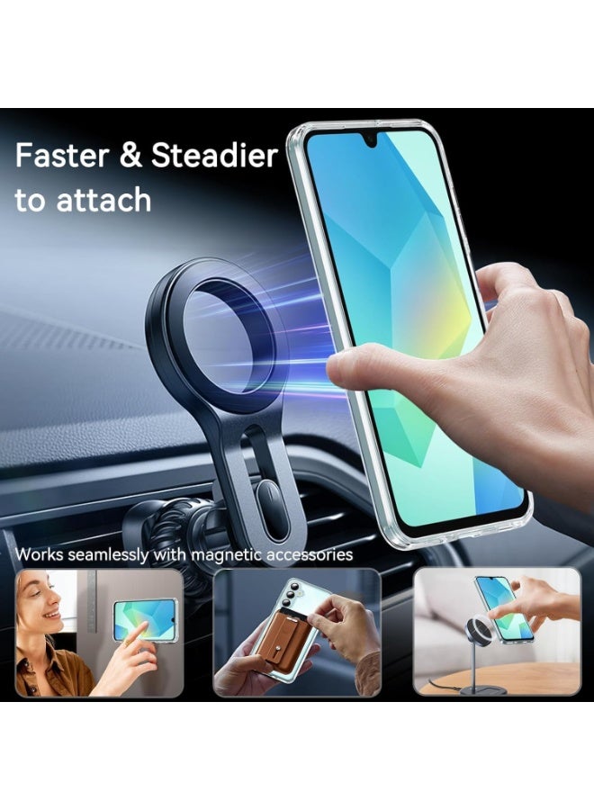 Transparent case for Samsung Galaxy A16 5G, [Anti-yellowing] [Military-grade protection] Slim magnetic shockproof phone case for Samsung A16, transparent - Image 4