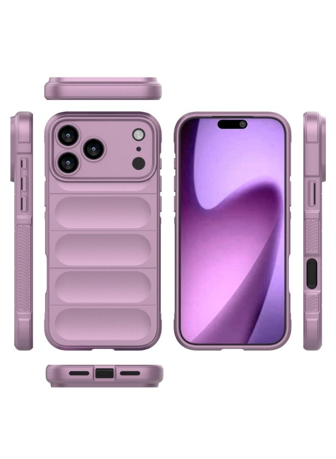 جراب موبايل ماجيك شيلد  سيليكون مضاد للصدمات وحمايه للكاميرا متوافق  Iphone 17 Pro Max (ارجواني) - Image 1