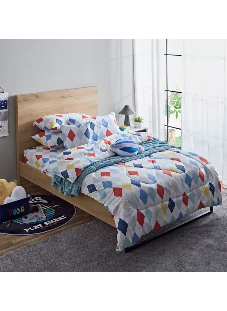 Home Box Nora 2-Piece Plaid Reversible Microfibre Pillow Cover Set - 50x75 cm  - Image 5