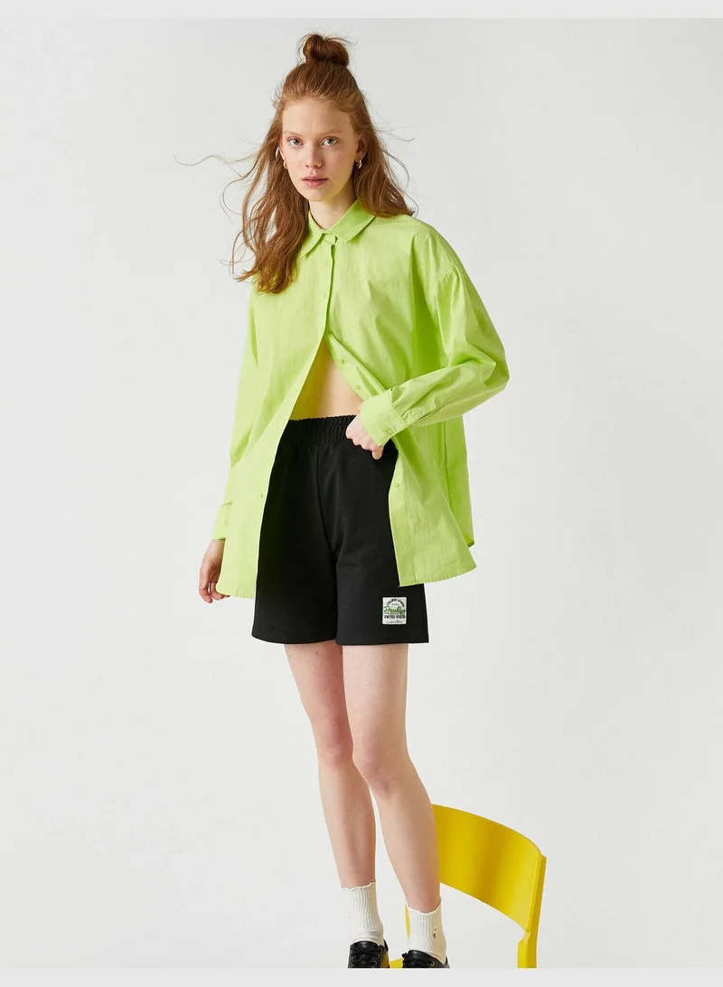 كوتون Elastic Waist Printed Short