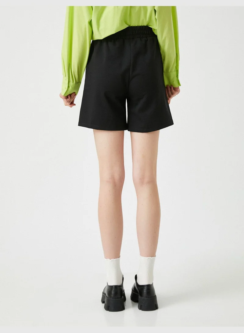 كوتون Elastic Waist Printed Short